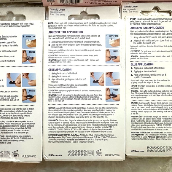 KISS GEL FANTASY (3) packages LOT (84 nails) HIGH VOLUME GEL NAILS 79948 - Picture 3 of 10